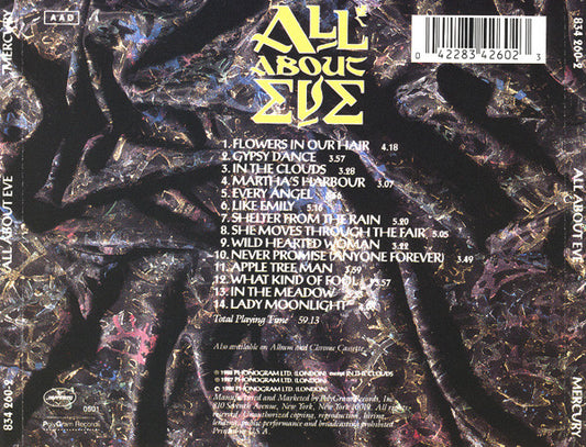 All About Eve : All About Eve (CD, Album)