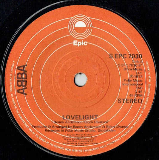 ABBA : Chiquitita (7", Single, Sol)