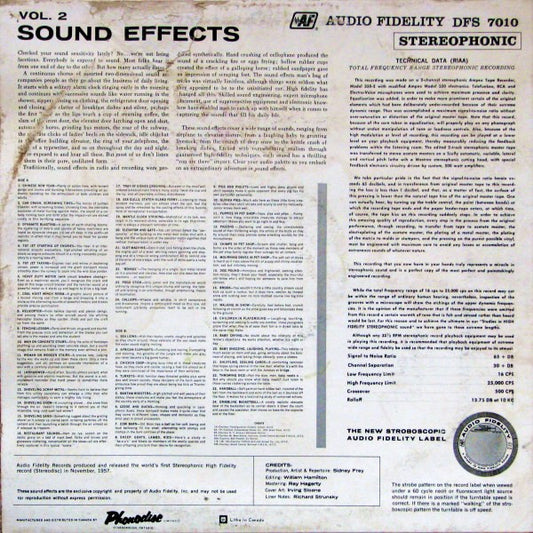 No Artist : Sound Effects, Volume 2 (LP)
