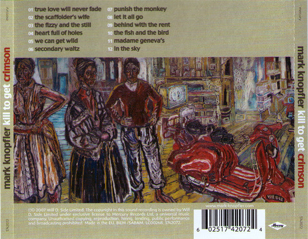 Mark Knopfler : Kill To Get Crimson (CD, Album, RP)