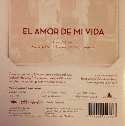 Mon Amour (2) : El Amor De Mi Vida (CD, Single)