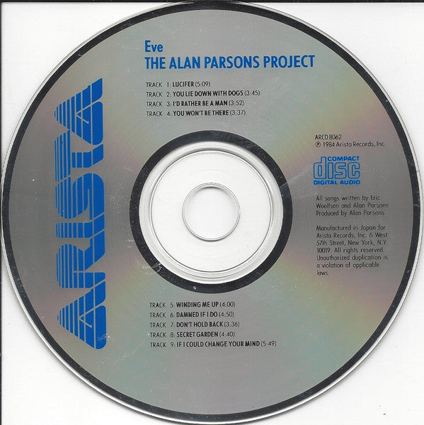 The Alan Parsons Project : Eve (CD, Album, RE, Den)