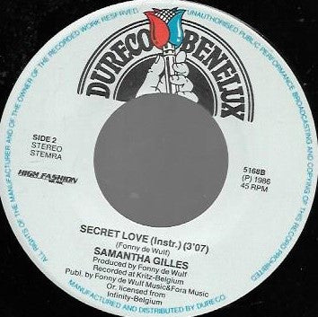 Samantha Gilles : Secret Love (7", Single)