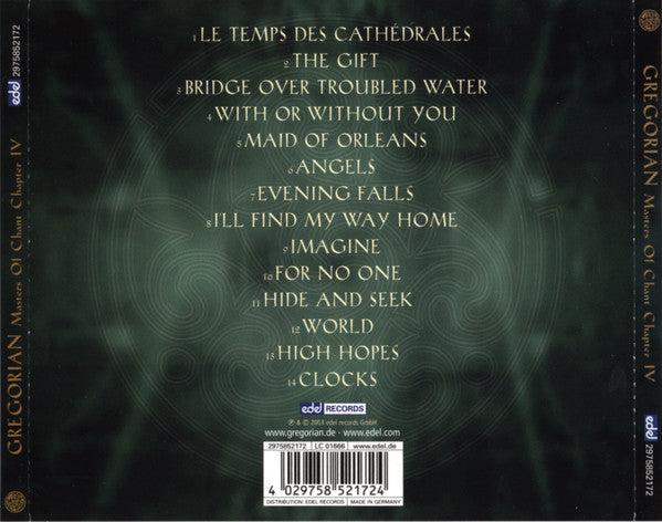 Gregorian : Masters Of Chant Chapter IV (CD, Album)