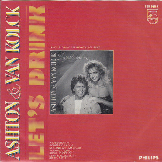 Frank Ashton & Mariska van Kolck : Let's Drink (7")