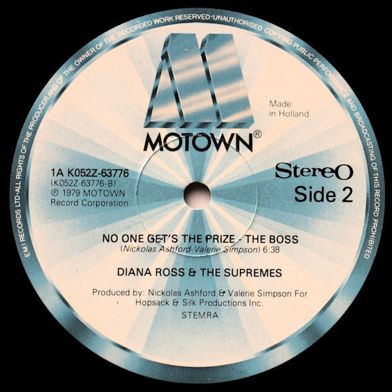 The Supremes : Medley Of Hits (Special Remix) (12", Mixed)