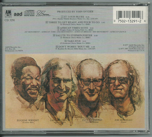 The Dave Brubeck Quartet : 25th Anniversary Reunion (CD, Album)