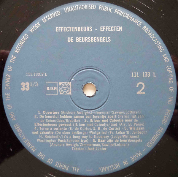 De Beursbengels : Effectenbeurs - Effecten (LP, Album)