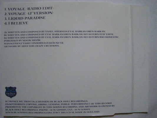 Yahel & Eyal Barkan : Voyage (CD, Maxi)