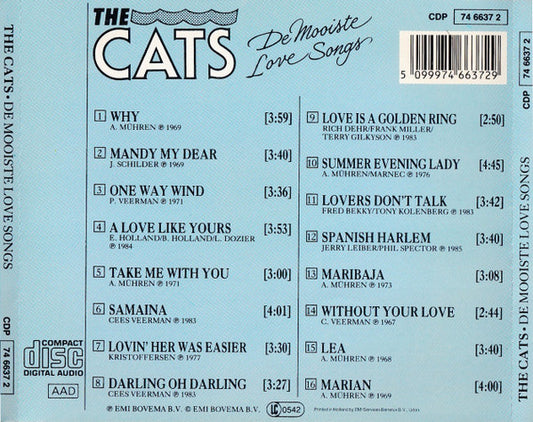 The Cats : De Mooiste Love Songs (CD, Comp)