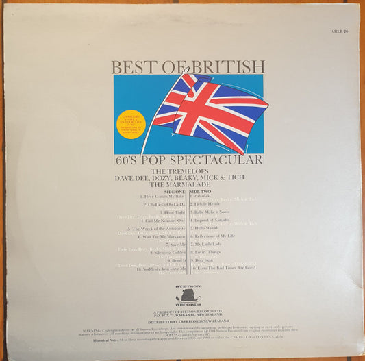 Various : Best Of British 60's Pop Spectacular (LP, Album, Comp)