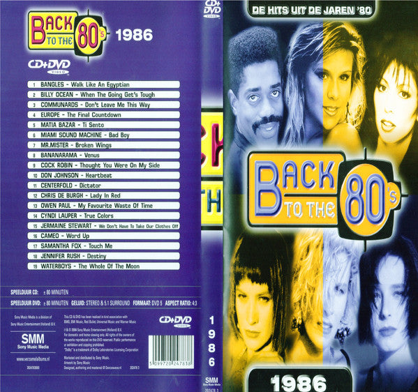 Various : Back To The 80's - (1986) (CD, Comp + DVD-V)