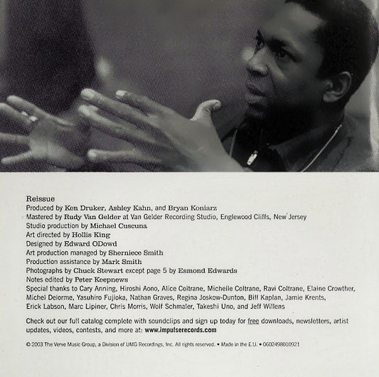 John Coltrane : A Love Supreme (CD, Album, RE, RM)