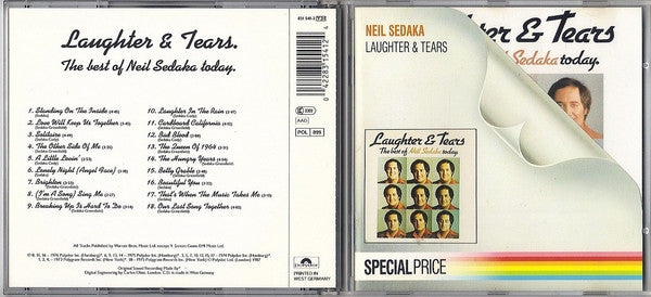 Neil Sedaka : Laughter And Tears - The Best Of Neil Sedaka Today (CD, Comp, RE)