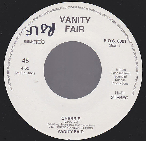 Vanity Fair (4) : Cherrie (7")