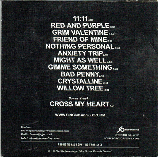 Dinosaur Pile-Up : Eleven Eleven (CDr, Album, Promo)