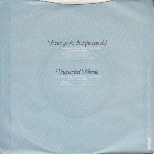 Daryl Hall & John Oates : I Can't Go For That (No Can Do) (7", Single, Sol)