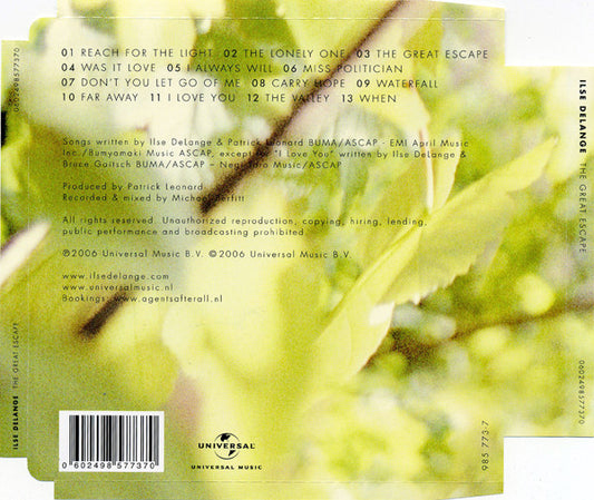 Ilse DeLange : The Great Escape (HDCD, Album, Sup)