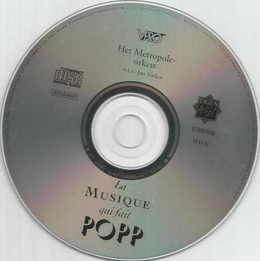André Popp, Metropole Orchestra : La Musique Qui Fait Popp (Hoogtepunten Uit Het Œuvre Van André Popp 1952-1962) (CD, Dut)