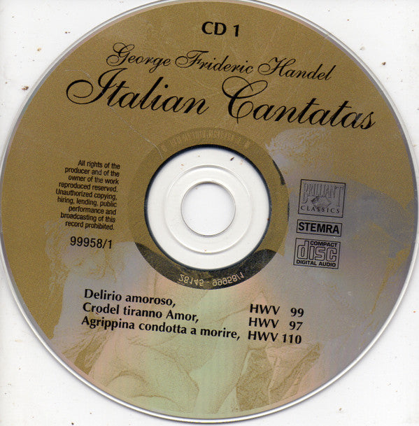 Georg Friedrich Händel : Italian Cantatas (2xCD, Comp, RE)