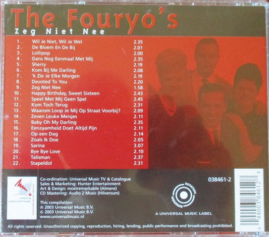 The Fouryo's : Zeg Niet Nee (CD, Comp, RE)