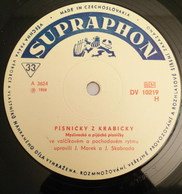 Dechová Hudba Supraphon : Písničky Z Krabičky (LP, Mono, P/Mixed, RP)