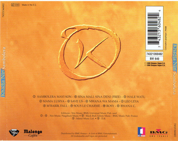 Khadja Nin : Sambolera (CD, Album)