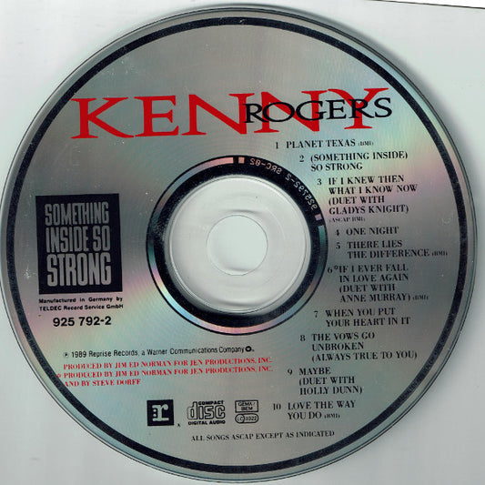 Kenny Rogers : Something Inside So Strong (CD, Album)