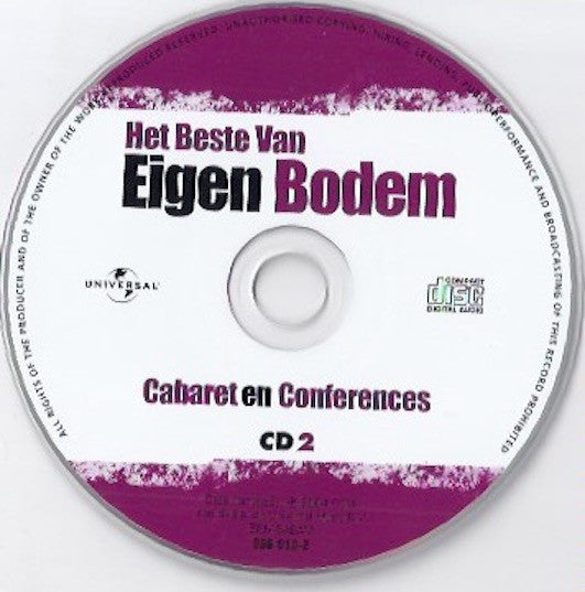 Various : Het Beste Van Eigen Bodem - Cabaret En Conferences (2xCD, Comp)