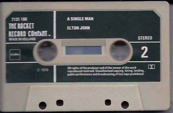 Elton John : A Single Man (Cass, Album)