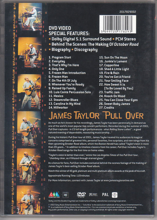 James Taylor (2) : Pull Over (DVD-V, PAL)