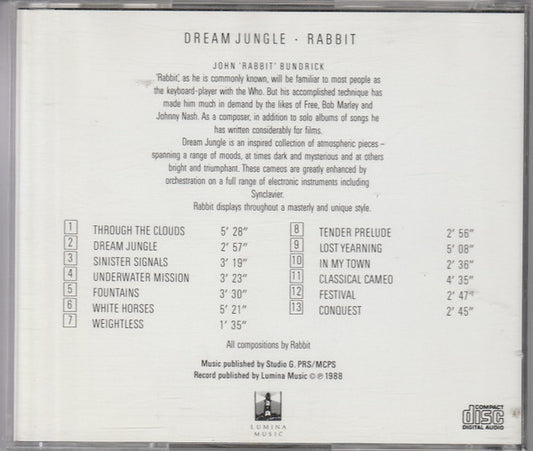 John "Rabbit" Bundrick : Dream Jungle (CD)
