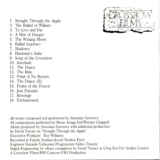 Stanisław Syrewicz : Original Soundtrack To The Television Series "William Tell" (CD, Album)