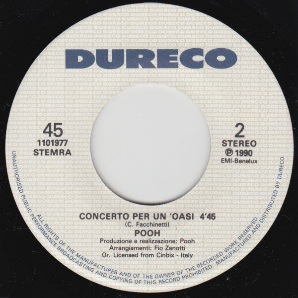 Pooh : Uomini Soli (7", Single)
