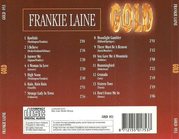 Frankie Laine : Gold (CD, Comp)