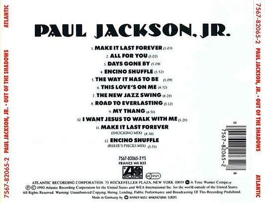 Paul Jackson Jr. : Out Of The Shadows (CD, Album)