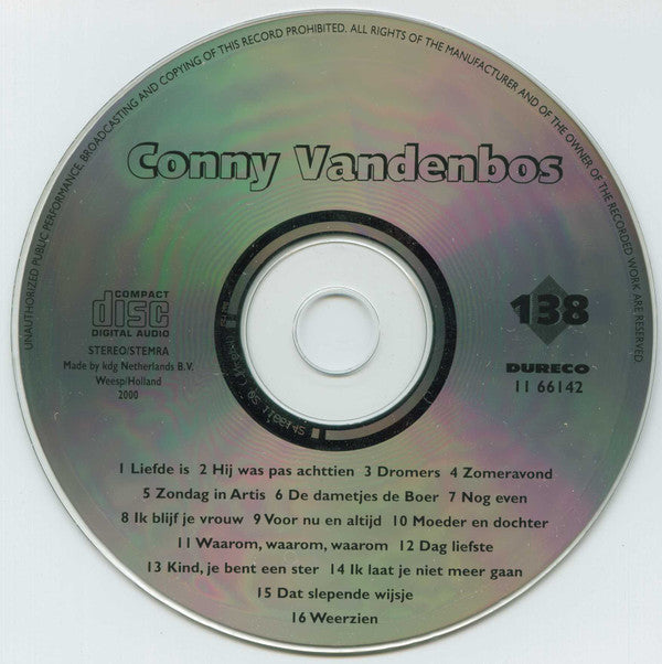 Conny Vandenbos : Conny Vandenbos (138) (CD, Album, Comp)