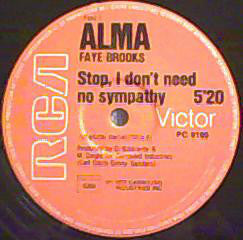 Alma Faye : Stop I Don't Need No Sympathy (12")