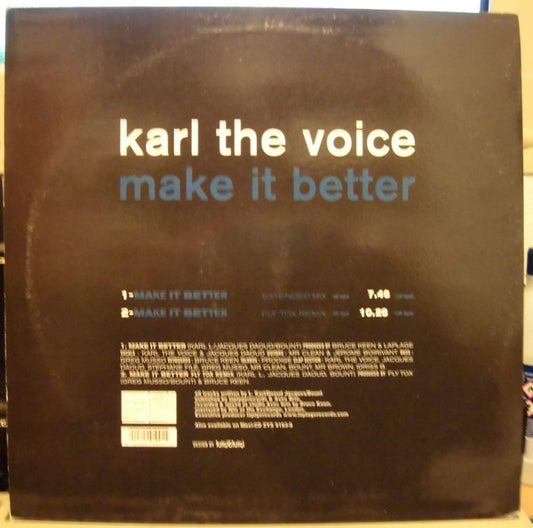 Karl The Voice : Make It Better (12")