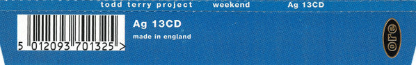 The Todd Terry Project : Weekend (CD, Single, Blu)