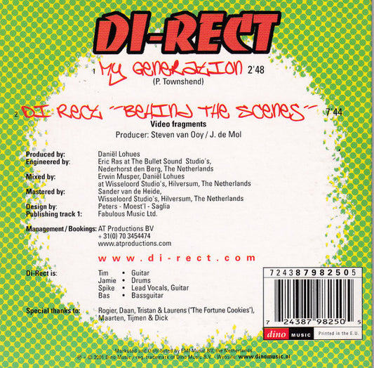 Di-Rect : My Generation (CD, Single, Enh)