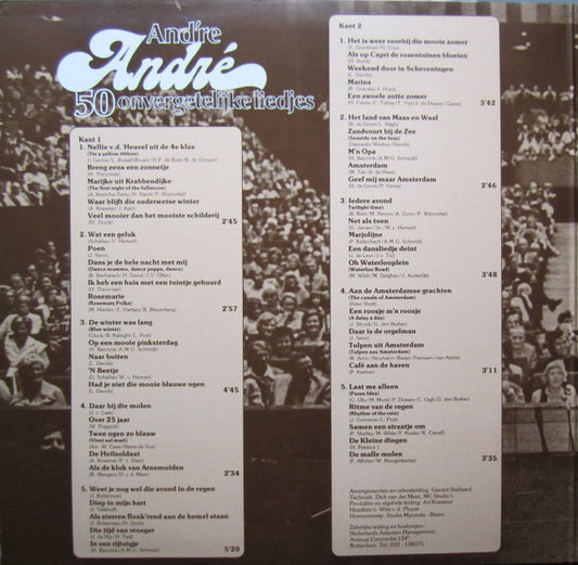 André van Duin : And're André (50 Onvergetelijke Liedjes) (LP, Album)