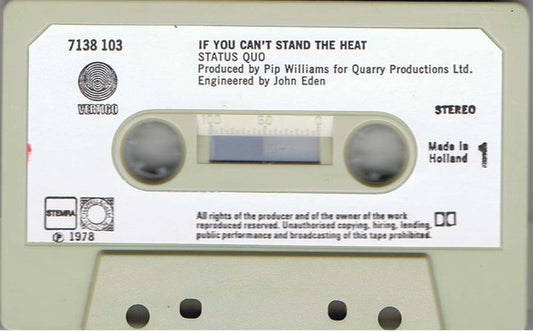 Status Quo : If You Can't Stand The Heat... (Cass, Album)