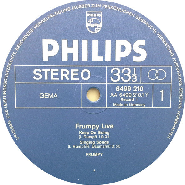 Frumpy : Live (2xLP, Album)