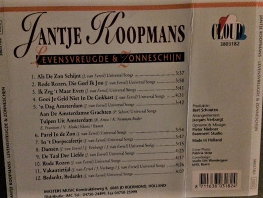 Jantje Koopmans : Levensvreugde & Zonneschijn (CD)