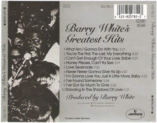 Barry White : Barry White's Greatest Hits (CD, Comp)