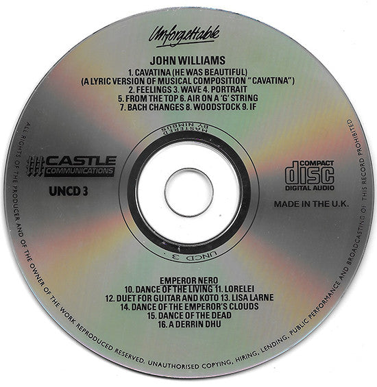 John Williams (7) : Unforgettable - 16 Golden Classics (CD, Comp)