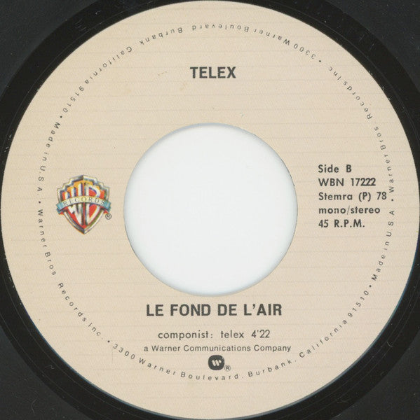 Telex : Twist A Saint Tropez (7", Single)