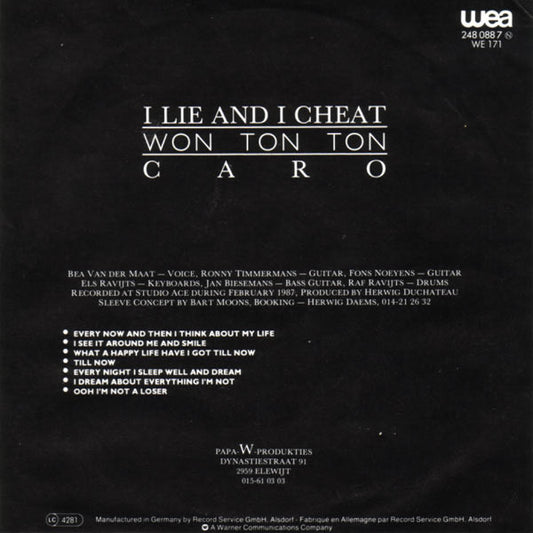 Won Ton Ton : I Lie And I Cheat (7", Single)