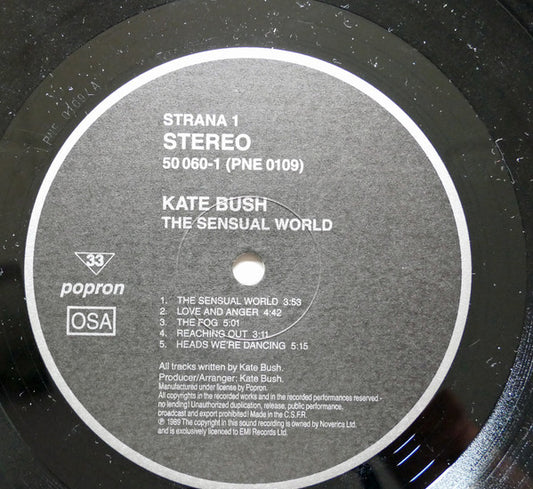Kate Bush : The Sensual World (LP, Album)